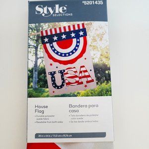 Patriotic House Flag/Banner